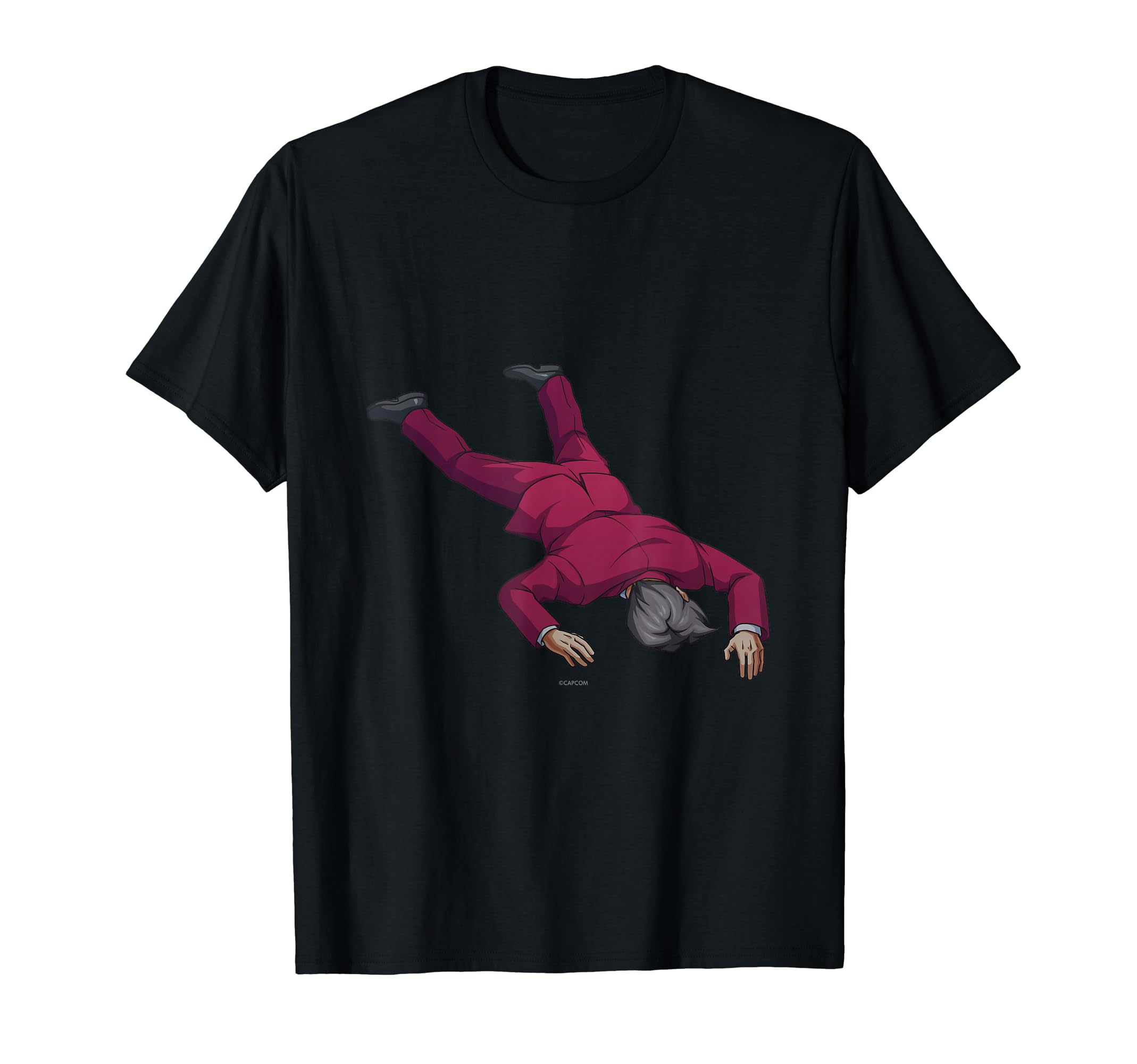 Amazon | 逆転検事1&2 御剣セレクション 倒れた御剣 Tシャツ | Tシャツ